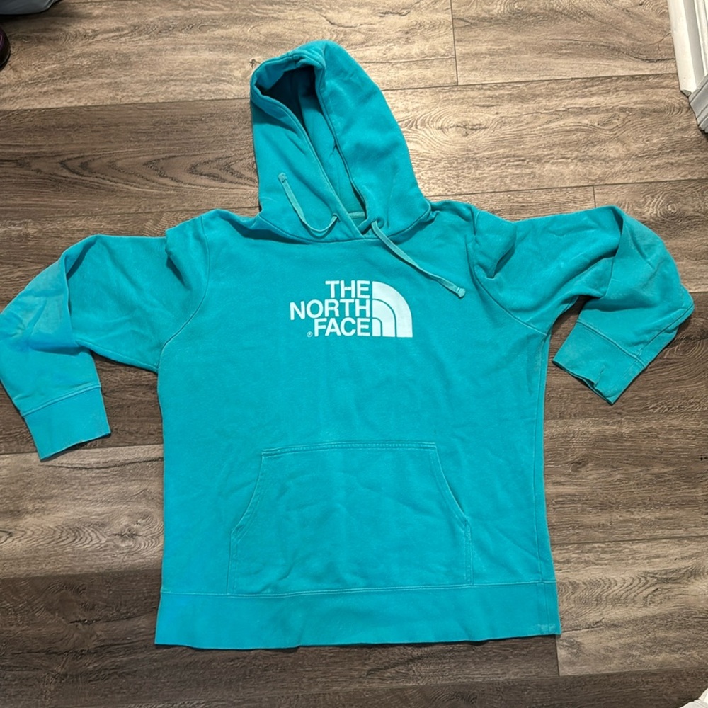 Teal North face XL hoodie